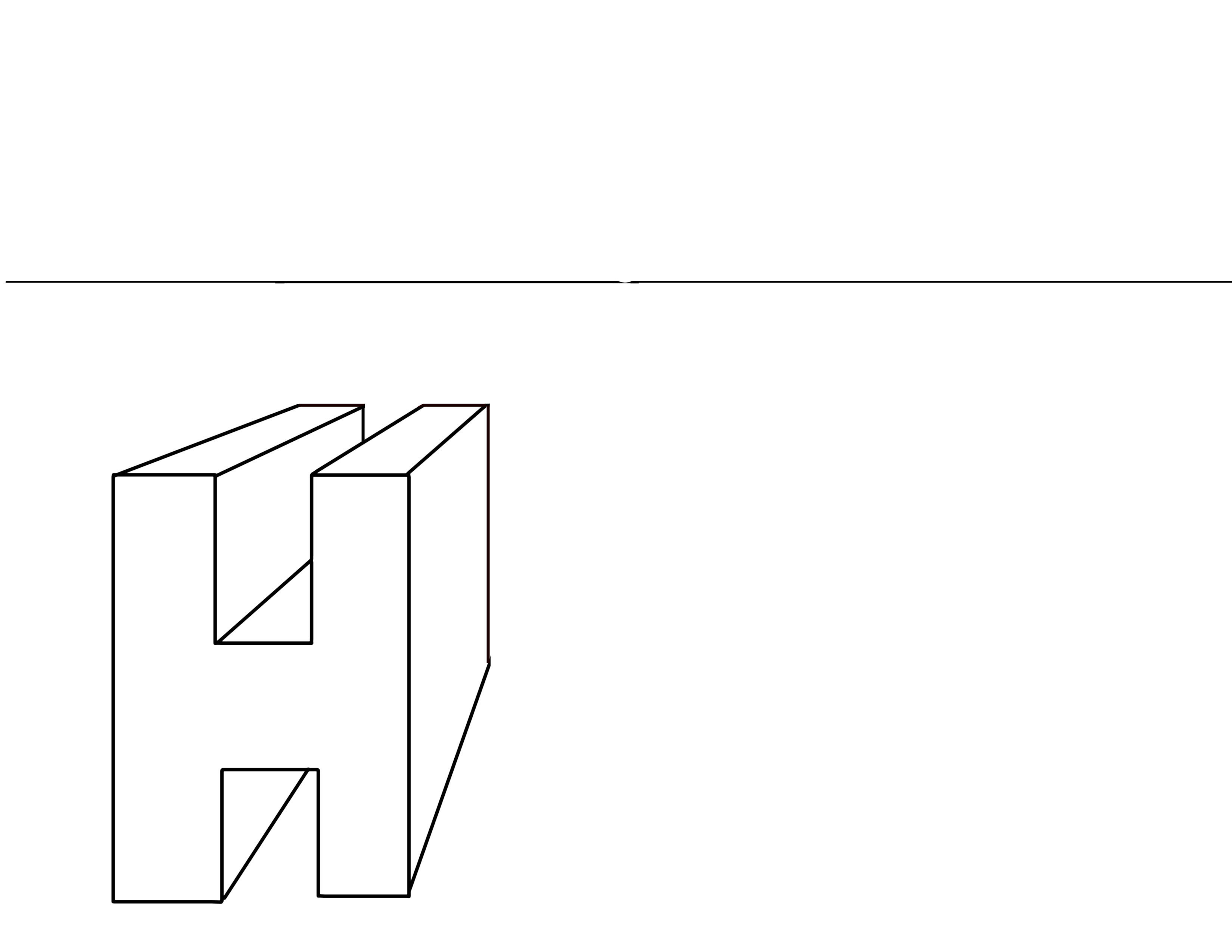 one point perspective H 3a